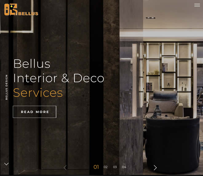 瀏覽Bellus 空間設計網頁設計