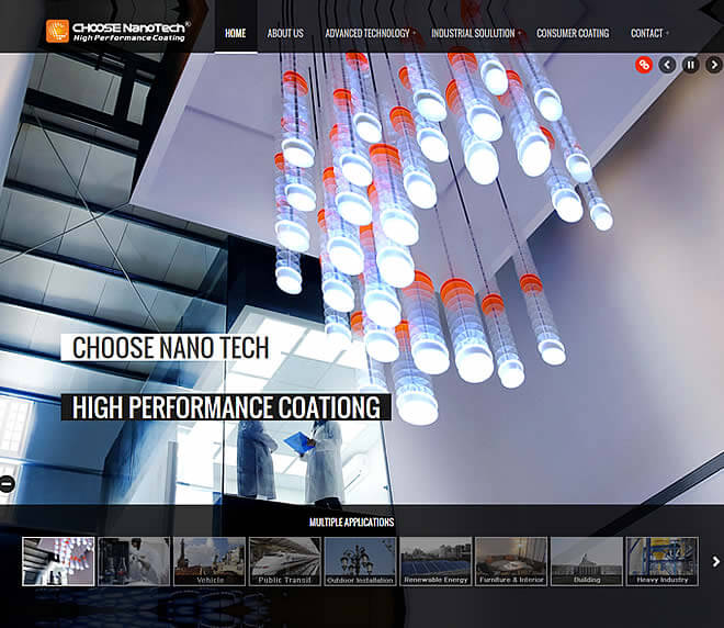 Choose Nano Tech網頁設計